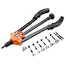 Produktbild Nietzange TACKLIFE Nietmutternzange-Set, Nietmaschine, M3, M4, M5, M6, M8, M10, M12 Nietmuttern35,5cm Gewinde Grifffür 2-3mm dicke Stahlbleche, inkl. 7 St. Chrom-Molybdän-Stahl Dorne-HHNP1A