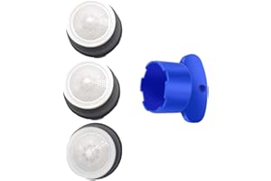 CHEDIN M16/M18(M18,5)/M22/M24 M18 x 4 pièces aérateur robinet filtres, robinets d'évier à économie d'eau brise-linge, 3 pièces insérez des aérateurs de filetage extérieur avec 1 clé (M24)