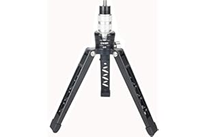 Cayer Mini treppiede da tavolo, treppiede 3 piedi SV5 Supporto per treppiede in alluminio per monopiedi con vite di montaggio da 3/8 "-16