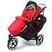 Universal Luxury Footmuff Cocoon - Black For Phil & Teds Double Kit / Navigator / Explorer / Dash / Dot / Vibe