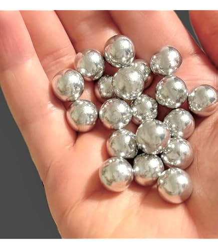 150 sfere in acciaio cromato Steel BBS Cal.43 per tutte le pistole Umarex T4e Magfed in calibro 43