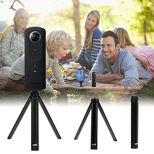 EEEKit Alles in 1 Zubehör Kit für Ricoh Theta S / SC, Tragetasche, Selfie Stick, Mini Stativ, robuste Paracord Handgelenkschlaufe, Silikonhülle, Micro HDMI auf HDMI Kabel - 4