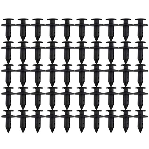 Preisvergleich Produktbild 50pcs 8mm ATV Motorcycle Accessories Nylon Fairing Trim Panel Fasteners Clip Rivets For Honda for Yamaha for Suzuki for KawasakiBlack
