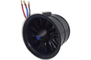 FLYCOLOR DD Ventilateur 12 pales EDF 90mm avec moteur sans balais RC 1450KV testé pour les avions à jet RC EDF 6S