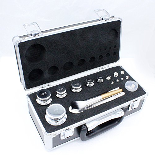 Kalibriergewicht Set: 1g-1kg Eisen inkl. Aluminium-Koffer / Genauigkeitsklasse M1 Prüfgewicht Gewicht - 5