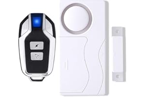 HoneTeek Window Door Security Alarm with Remote | Door Alarm for Home Security& Kids Safety | Door Window Alarm Sensor | Home Security System | Opening Entering Alert | Anti-Theft Alarm