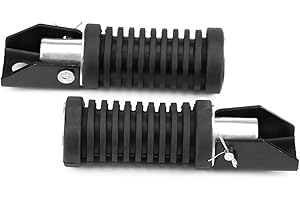 TERISASS estriberas universales moto-Reposapiés de la motocicleta Reposapiés de la placa Cubierta de agarre antideslizante de goma para GN 125