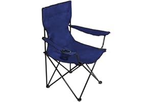 MAECENA Folding Camping Chair, Lightweight Portable Foldable Camping Chair for Fishing Beach With Cup Holder, Perfect for Caravan trips BBQs, Garden, Travelling, Included Travel Carry Bag