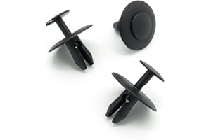 VEHICLE CLIPS 10x Plastic Rivet Clips- Trim Clips Fasteners for Bonnet, Bumper Grille - Fits into a 6.5mm Hole - P/N - 6997T2 6997.T2 699783 6997.83