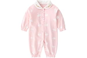 KIDDLETOWN Baby Sparkläns, Långärmad Baby Pyjama, Babykläder För Flickor, Babypyjamas Av Bomull, Pyjamas För Flickor Och Pojk