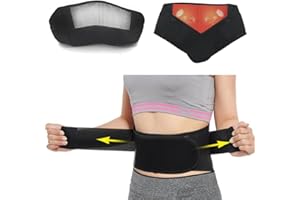 STEELFEVER Magnetic Self Heat Lower Back Brace Belt Lumbar Support Pain Relief