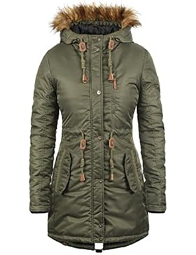 BLEND SHE Eda Damen Parka Winterjacke lang mit Kapuze aus hochwertigem Material