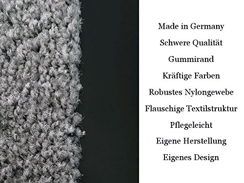 FUSSMATTE Schmutzmatte HIER REGIERT DER KÖNIG Lustig Türvorleger Viele Farben Türkisblau - 3