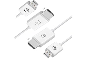 CAMGEET Wireless HDMI Transmitter and Receiver, 165 Fuß/50 m 1080P-Video/Audio Wireless Extender von Kamera, Mini-PC, Laptop, Set-Top-Box zu HD-Fernseher/Projektor für Schule, Kirche, Büro usw