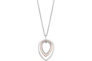 LOTUS STYLE Collar Mujer Acero Inoxidable - Colgante de Acabado Brillo - Resistente al Agua LS2112-1/2 - Collares Mujer - Regalo de Cumpleaños, Aniversario, San Valentín, Madre y más