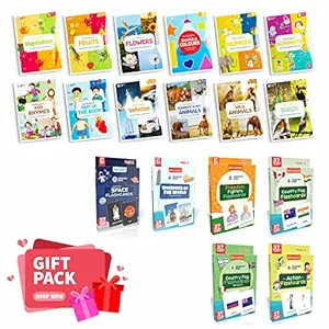 Spartan Kids Picture Books Collection for Early Learning (Wipe & Clean) | Flash Cards for Kids | Pre-School Learning Pack | 1 to 6 Year Kids Learning and Educational Pack (Set of 7) Free Gift Pack