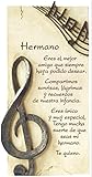 REGALO ORIGINAL PERGAMINO DE PIEDRA LABRADA CON TEXTOS PARA OCASIONES ESPECIALES, IDEAL PARA REGALO ORIGINAL Y ECONÓMICO. ESPECIAL HERMANO