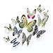 Price comparison product image SMILEQ 12 Pcs 3D Black White Butterfly Sticker Art Wall Decal Mural Home Decoration (B)