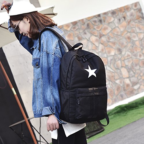 MeCooler Vintage Rucksack Schul Schultaschen Freitag Schulrucksack Damen Rucksäcke Weekender Herren Daypack Reisetasche Sporttasche Backpack Tasche für Sport Bag - 6