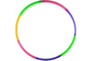 GroveEss Detachable Hula Hoop - 7 Sections for Kids, Adjustable Weight and Size Exercise Equipment for Fitness, Gymnastics, Dance and Pet Training