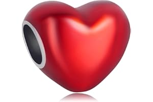 Rimgoris Abalorio de Plata de Ley 925 para Mujer Pulseras Collar Corazón Piercing Flecha Familia para Siempre Brillante Símbolo Eterno Corazón Candado y Llave Te Amo Campanas Pieza de Rompecabezas