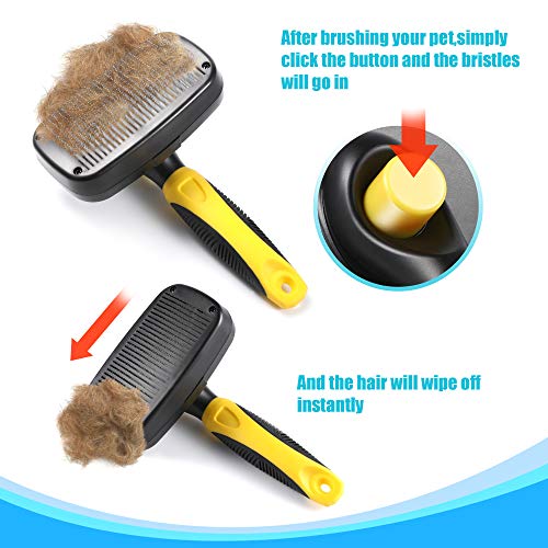 Bonve-Pet-Brosse-Chiens-et-Chats-Autonettoyante-Enlvement-Efficace-jusqu-95-des-Poils-Morts-sous-Poils-Peignes-Poils-Animaux-Professionnels-Enlvement-des-Poils-en-Un-Clic-Chiens-Chats