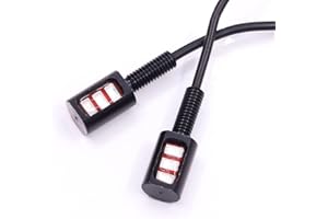 BIQING 2PCS Luce Targa Moto LED Blu,Universale Luci Targa Veicolo 12V 3LED Luce Targa Lampada Vite Bullone Luce per Auto Moto con Vite da 10 MM