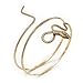 Produktbild Antik Gold strukturiert Schlange Armbinde Armreif – bis zu 29 cm Oberarm von Silberton