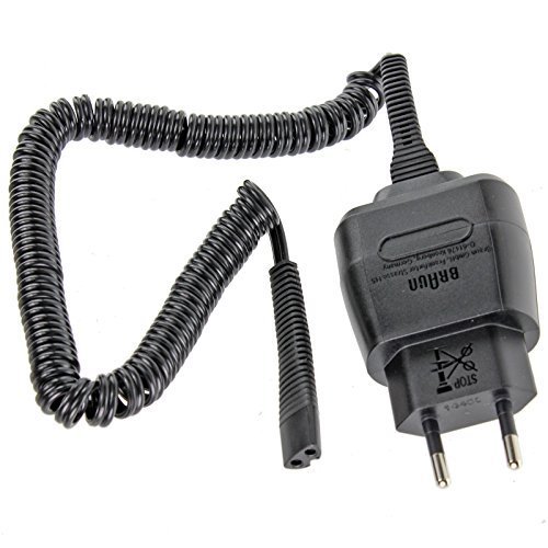 2 Pin BRAUN Series 3 300 330 340 350 360 370 Electric Shaver Power Charger Cable Lead (EU Plug)