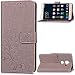 Produktbild JARNING Letv LeEco Le Max 2 Hülle Leder Schutzhülle PU Leder Wallet Flip Case Tasche Lederhülle Brieftasche mit Kartenfach für Letv LeEco Le Max 2 (Grau)
