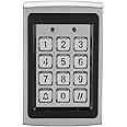 Metal Door Access Control Keypad, Code RFID Keypad IP68 Waterpfoof Access Control System with Backlight 1000 Users keypad Garage Door Keypad Reader