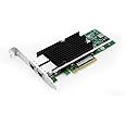 Lemspum 10Gb Pcie X8/X16 Converged Ethernet Network Card, Copper RJ45 Ports LAN Card Nic With Intel X540 Controller Server Support Windows Server/Windows/Linux/Vmware Esxi (X540-At2 (RJ45 Port X 2))