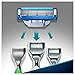 Gillette Mach3 Turbo Men's Razor Blades, Pack of 10 Refills