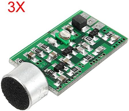 LaDicha 3Pcs Fm Wireless Microphone Pickup Wireless Audio Transmitter Fm Emission Mic Core Board V4.0 100Mhz