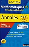 Image de ANNAL 09 ABC SUJ COR MATHS ES