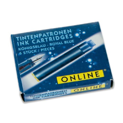 Online 17029 – Füllhalter Tintenpatronen, 9 Pack, blau - 2