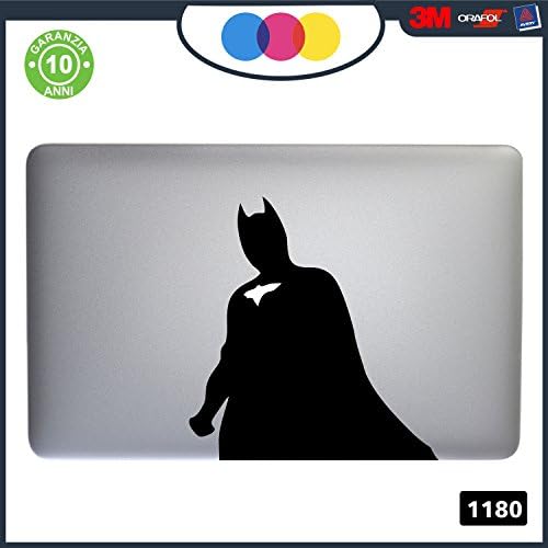 Sticker Batman – -for all models of Mac Book Apple 11 – 13 – 15 – 17 – -Sticker for any Computer also not MAC BOOK – Black Cod. 1180