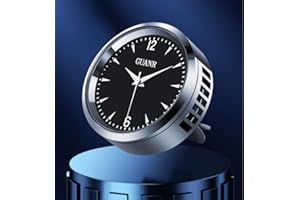 BEKASA Horloge de voiture pour tableau de bord avec aromathérapie, mini horloge numérique d'aromathérapie à clip pour maison, bureau, établi, casier, décoration de voiture