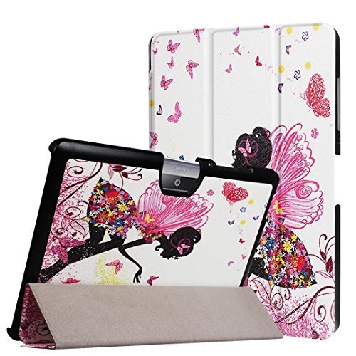 Schutzhülle für Acer Iconia Tab One 10 B3-A30 A3-A40 10.1 Zoll Case Bookstyle Cover Hülle + GRATIS Stylus Touch Pen (Schmetterling)