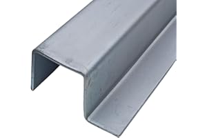 EMPULA Hutprofil, Hutschiene, Tragschiene einseitig 3 mm dick Stahl verzinkt für Trockenbau, Decke, Wand im Innen- und Außenbereich, 1 Stück (G: 30 x H: 30 x L: 30 x 1000 mm)