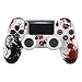Produktbild ExtremeRate Gehäuse für Playstation 4 PS4 Slim PS4 Pro Controller mit blutigem Zombie-Motiv (CUH-ZCT2 JDM-040 JDM-050 JDM-055)