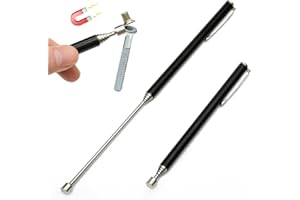 LAJUP 2 Pezzi Magneti Telescopici - Strumento Di Prelievo Magnetico Estensibile, Si Estende Fino A 25,5" In Acciaio Inossidabile Per Viti, Dadi, Chiavi Inglesi E Parti Metalliche