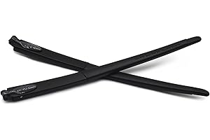 HKUCO Ricambio in gomma per gambe telaio nero per Oakley Crosslink Pitch Glasses frame