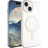 UnDePlus iPhone 15 Plus i&ccedil;in M-Safe ile uyumlu Kılıf Sararmaz Şeffaf Sert Fit Kapak