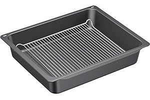 ‎BOSCH HAUSGERÄTE Bosch HEZ633070 Zubehör für Backöfen, Profi-Pfanne mit Rost, anthrazit emailliert, Made in Germany