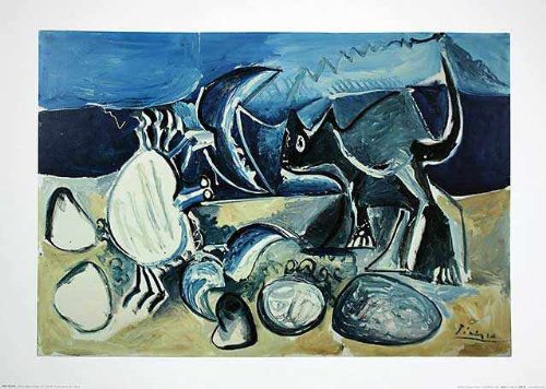 Poster Art Print Pablo Picasso Chat Et Crabe Sur La Plage 1965 70 X 50 Ohne Rahmung 70 X 50 Buy Online In Antigua And Barbuda At Antigua Desertcart Com Productid