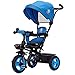 Produktbild MLMHLMR Kinder-Dreirad Fahrrad 1-5 Jahre alt Babywagen Baby Fahrrad, Gelb, Blau, 73x48x103cm Babywagen (Color : Blue)