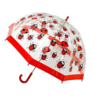 Bugzz – Parapluie transparent Fille – Modèle Coccinelle