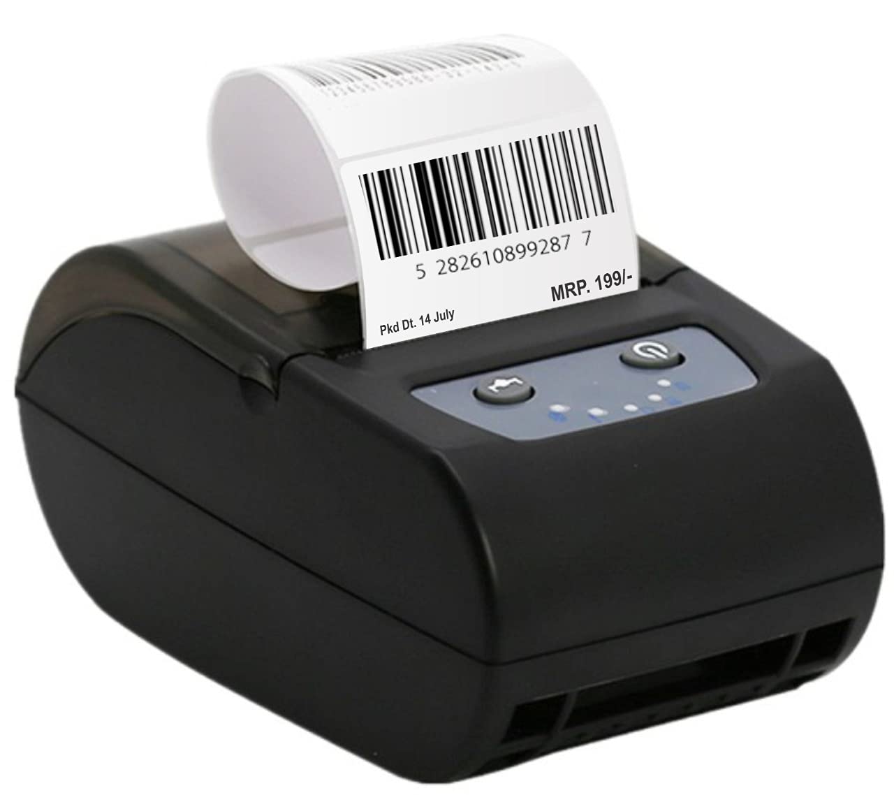 SHREYANS 58mm Label Printer (2 in 1) - Thermal Labels & Receipt Printer (50x25 Label or 50x50 Label Combo) Free 250 Labels