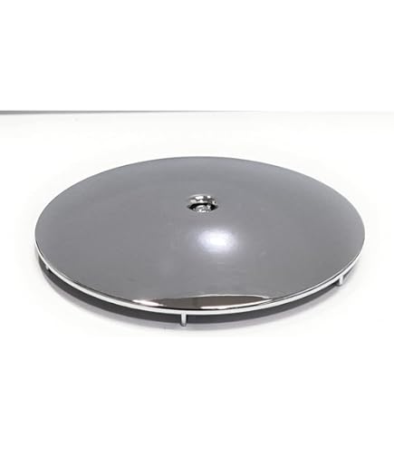 Wirquin 30723383 Cupola Per Scarico Doccia Slim+ In ABS Cromato - Diametro 118 Mm, Ricambio Originale Per Pilette Doccia - 3